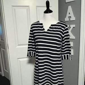 Hatley Navy and White Striped Dress